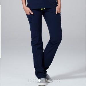 Medelita navy blue Delta womens scrub pants size L